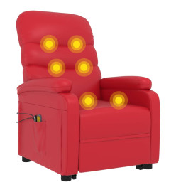 Fauteuil de massage Rouge Similicuir