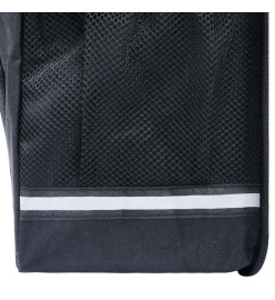 Sac de vélo double pour porte-bagages étanche 35 L Noir