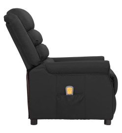 Fauteuil de massage Noir Similicuir