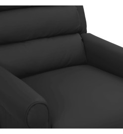 Fauteuil de massage Noir Similicuir