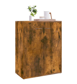 Buffet Chêne fumé 60x30x75 cm Bois d'ingénierie