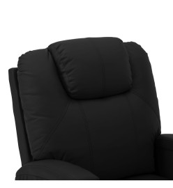 Fauteuil de massage Noir Similicuir