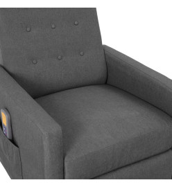 Fauteuil de massage Gris clair Tissu