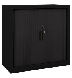 Armoire à portes coulissantes Noir 90x40x90 cm Acier