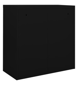 Armoire à portes coulissantes Noir 90x40x90 cm Acier