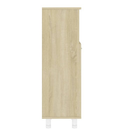 Armoire de salle de bain Chêne sonoma 30x30x95 cm Aggloméré