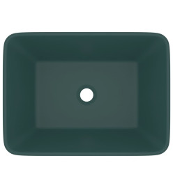 Lavabo de luxe Vert foncé mat 41x30x12 cm Céramique