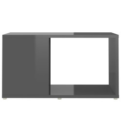 Meuble TV Gris brillant 60x24x32 cm Aggloméré