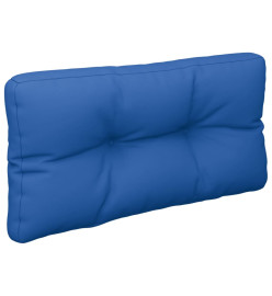 Coussins de palette 2 pcs bleu royal tissu