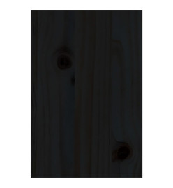 Support de moniteur Noir 81x20x30 cm Bois de pin solide