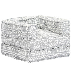 Pouf modulaire Gris clair Tissu