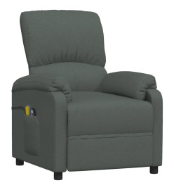 Fauteuil électrique de massage Gris foncé Tissu