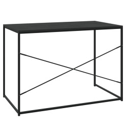 Bureau d'ordinateur Noir 110x60x70 cm Aggloméré