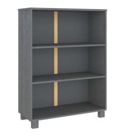 Bibliothèque HAMAR Gris foncé 85x35x112 cm Bois de pin massif