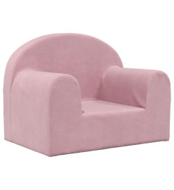 Canapé pour enfants Rose Peluche douce