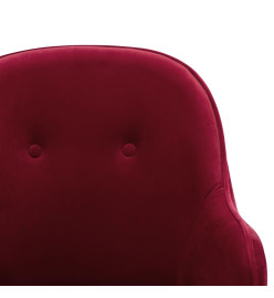 Chaise à bascule Rouge bordeaux Velours