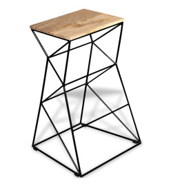 Tabouret de bar Bois de manguier massif