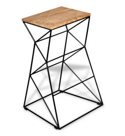 Tabouret de bar Bois de manguier massif