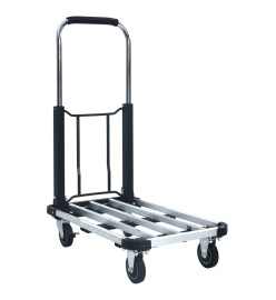 Chariot de transport pliable 150 kg Aluminium Argenté