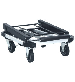 Chariot de transport pliable 150 kg Aluminium Argenté