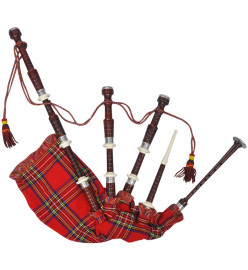 Cornemuse écossaise Great Highland Tartan rouge Royal Steward