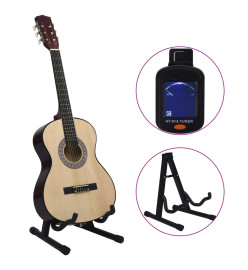 Ensemble de guitare classique pour débutants 12 pcs 4/4 39"