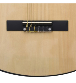 Ensemble de guitare classique pour débutants 12 pcs 4/4 39"