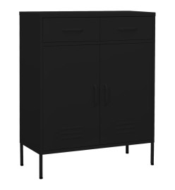 Armoire de rangement Noir 80x35x101,5 cm Acier