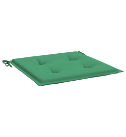 Coussins de chaise de jardin 4 pcs vert 50x50x3 cm tissu oxford