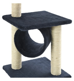 Arbre à chat avec griffoirs en sisal 65 cm Bleu foncé