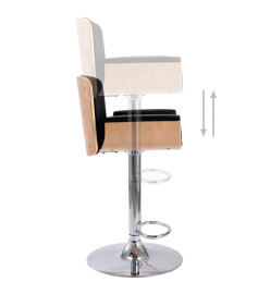 Tabouret de bar Noir Similicuir