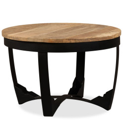 Table d'appoint Bois de manguier brut 60 x 40 cm