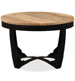 Table d'appoint Bois de manguier brut 60 x 40 cm