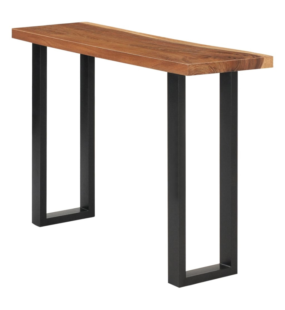 Table console Bois d'arbre à pluie massif 110x35x75 cm