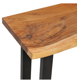 Table console Bois d'arbre à pluie massif 110x35x75 cm