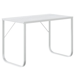 Bureau d'ordinateur Blanc 110x60x73 cm Aggloméré