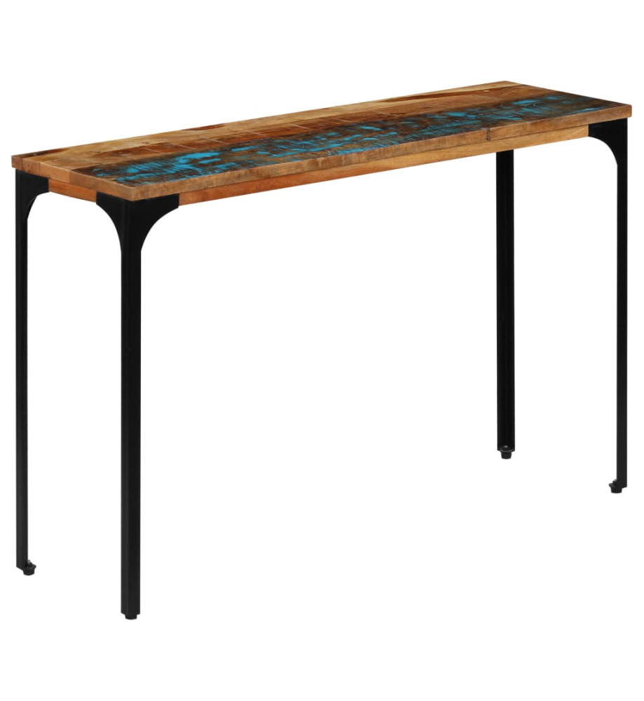 Table console 120 x 35 x 76 cm Bois de récupération massif