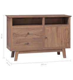 Buffet 100x30x68 cm Bois de teck massif