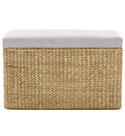 Banc avec 2 poufs Jacinthe d'eau Gris