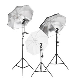 Kit de studio photo avec éclairage et toile de fond