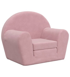 Canapé-lit pour enfants Rose Peluche douce