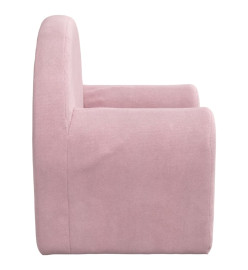 Canapé-lit pour enfants Rose Peluche douce