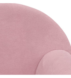 Canapé-lit pour enfants Rose Peluche douce