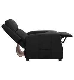 Fauteuil inclinable Noir Similicuir