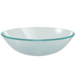 Lavabo Verre trempé 42 cm Givré