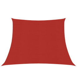 Voile d'ombrage 160 g/m² Rouge 4/5x3 m PEHD