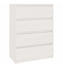 Armoires latérales 3 pcs Blanc Bois de pin massif