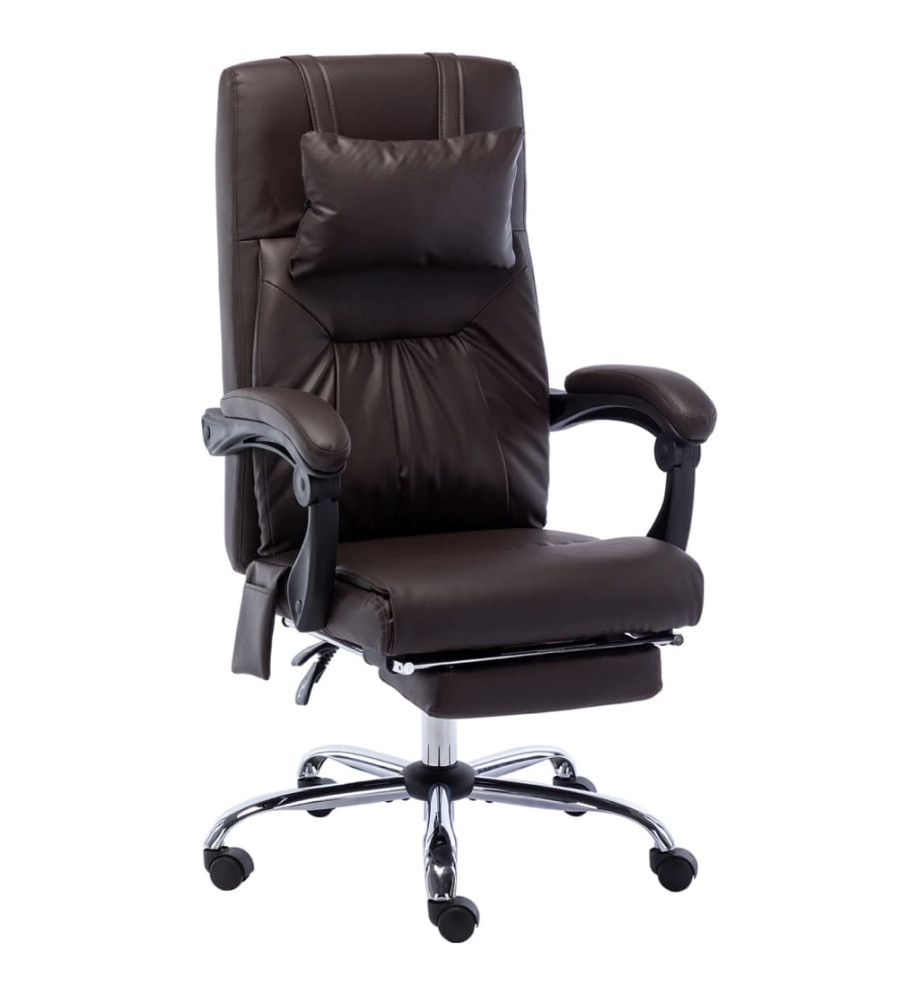 Chaise de bureau de massage Marron Similicuir