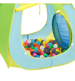 Tente de jeu pour enfants avec 350 balles Multicolore