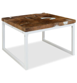 Table basse Teck Résine 60 x 60 x 40 cm